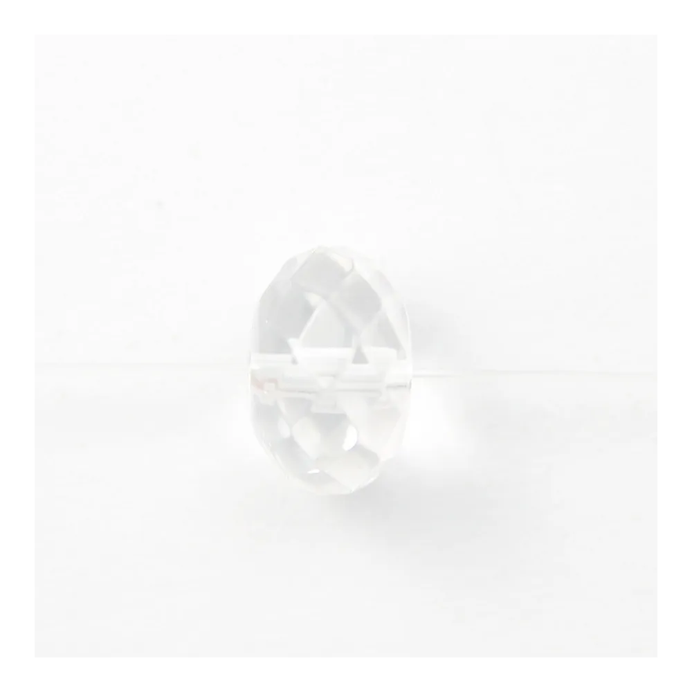 Cristal de roche rondelle facette 4x7mm x 40cm