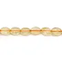 Citrine orange de forme ovale, de taille 12x16mm x 2 st