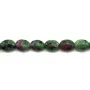 Rubis zoisite ovale 10x14mm x 4 pcs