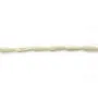 Nacre blanche en forme de goutte sur fil 6x19mm x 40cm