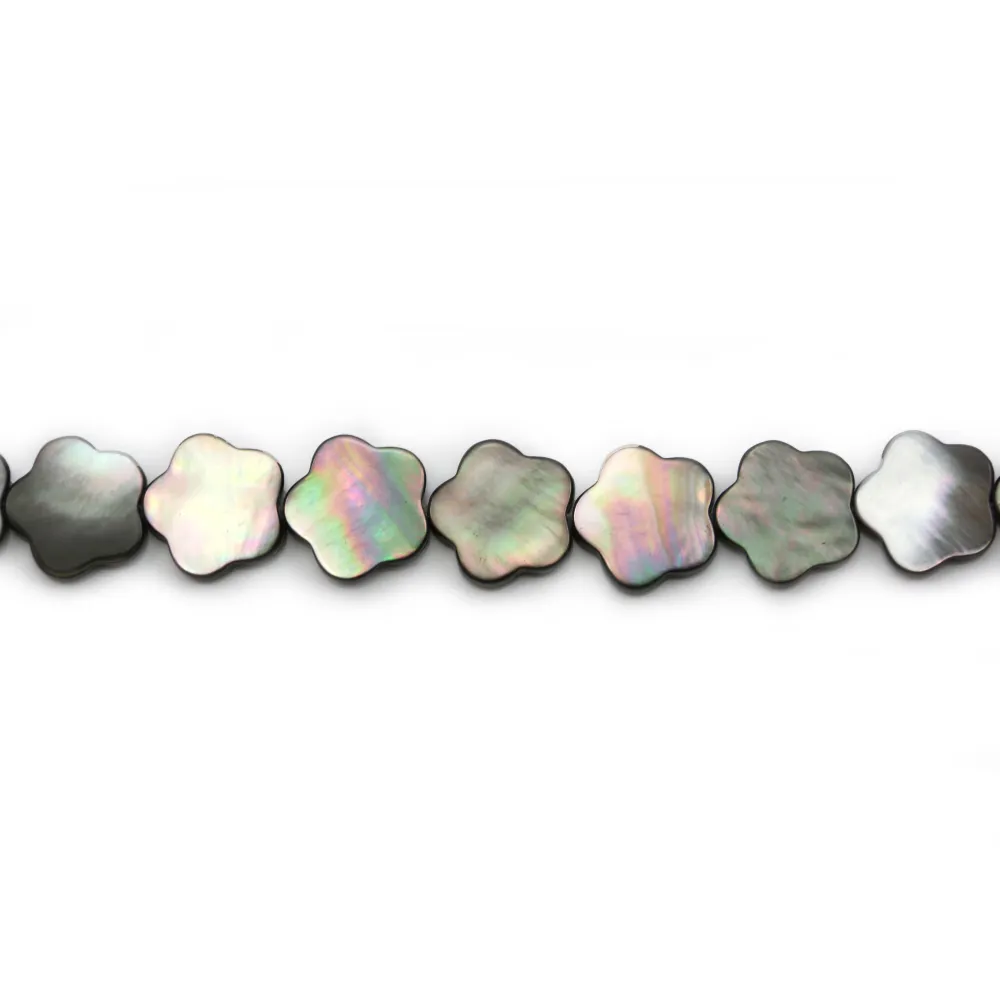 Nacre grise Fleur 18mm x 40cm