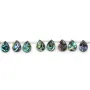 Nacre Grise Goutte Plate 12x16mm x 4 st
