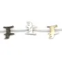 Nacre grise en forme de chat 12x14mm x 1pc