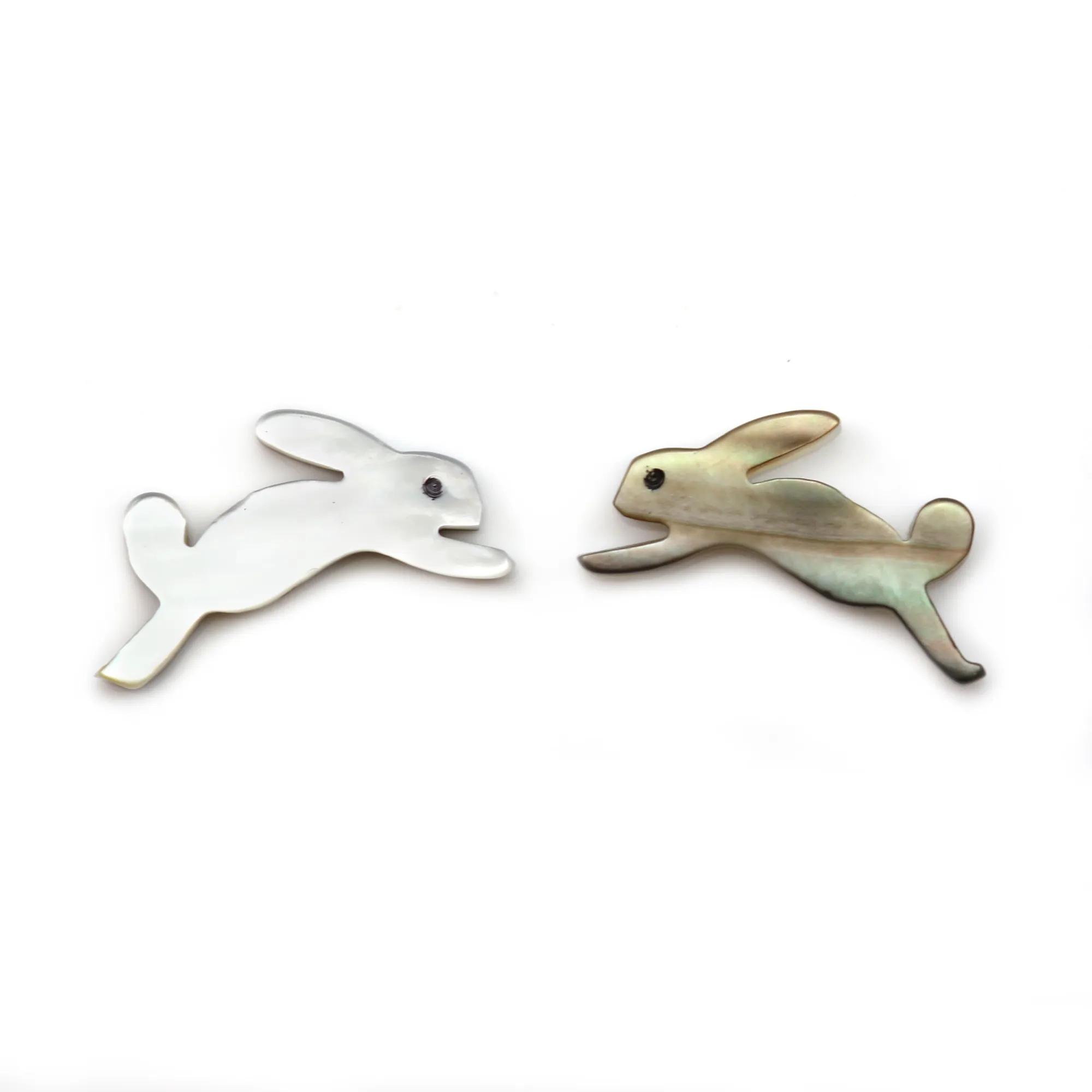 Grey mother-of-pearl rabbit shape - Buy / Sell cheap