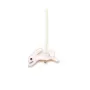 Nacre rose en forme de lapin 8x15mm x 1pc