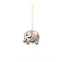 grise shell with Little elephonet 9x11mm  x 1pc