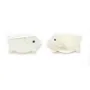 Nacre blanche en forme de cochon 8x14mm x 1pc