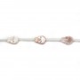 Cornaline Ovale Facette 8x12mm x 40cm