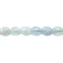 Aquamarin oval 8x10mm x 40cm