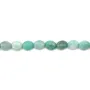 Amazonite du Pérou ovale 6x8mm x 40cm