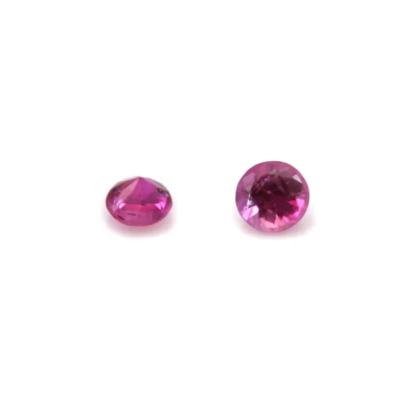 Saphir rose à sertir , taille rond brillant 1.5-1.6mm x 10pcs