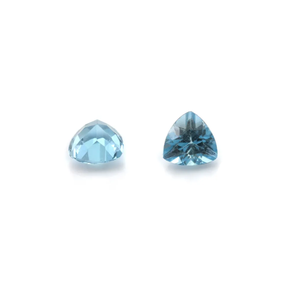 Topaze à sertir, taille trillion 4mm x 1pc