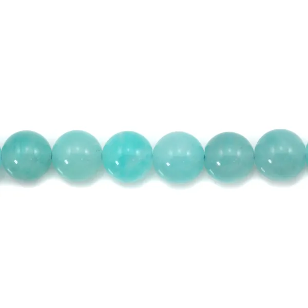 Amazonite du Pérou rond 6mm x 6 pcs