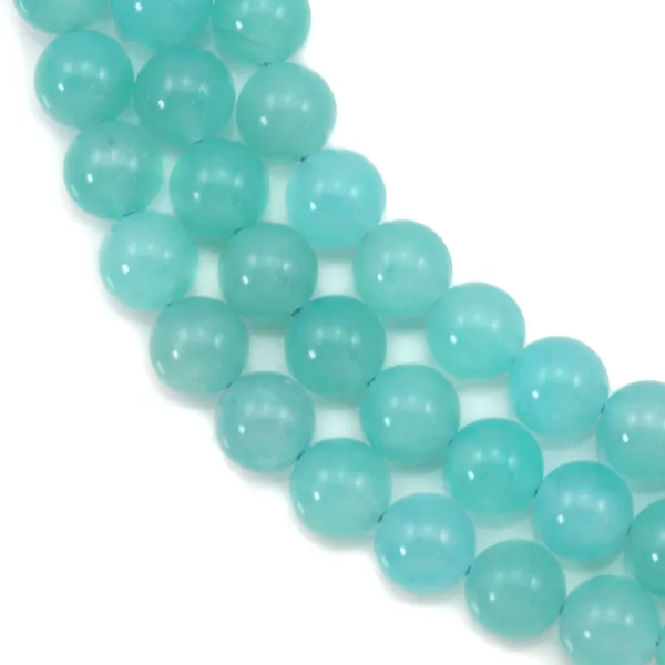 Amazonita peruana redonda 6-6.5mm x 38cm
