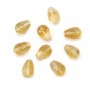 Citrine drop faceted 6x8mm x 40cm