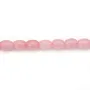 Quartz rose tonnelet 7x9mm x 40cm
