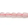 Quartz rose goutte 6x8mm x 6pcs