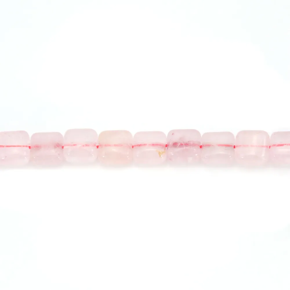 Cuarzo rosa cuadrado 8mm x 4pcs