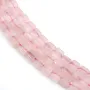 Quartzo rosa quadrado 8mm x 39cm
