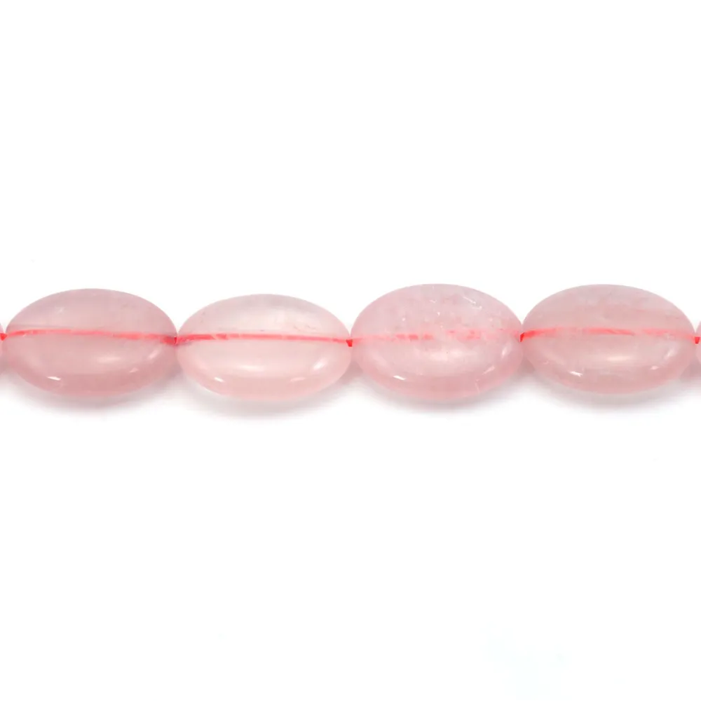 Cuarzo rosa ovalado 15x20mm x 2pcs