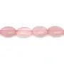 Quarzo rosa ovale 15x20mm x 40cm
