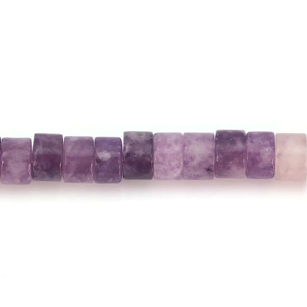 Lépidolite rondelle Heishi 2.5x4mm x 39cm
