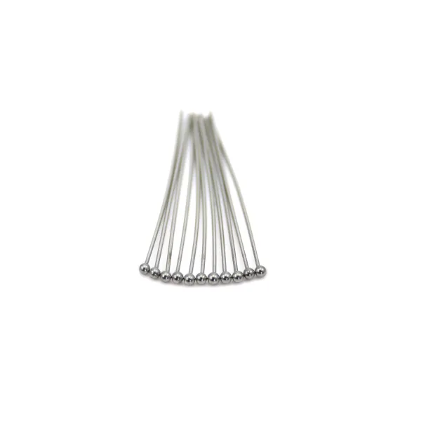 Clavos de cabeza esférica 35x0,6mm Acero inoxidable x 20pcs