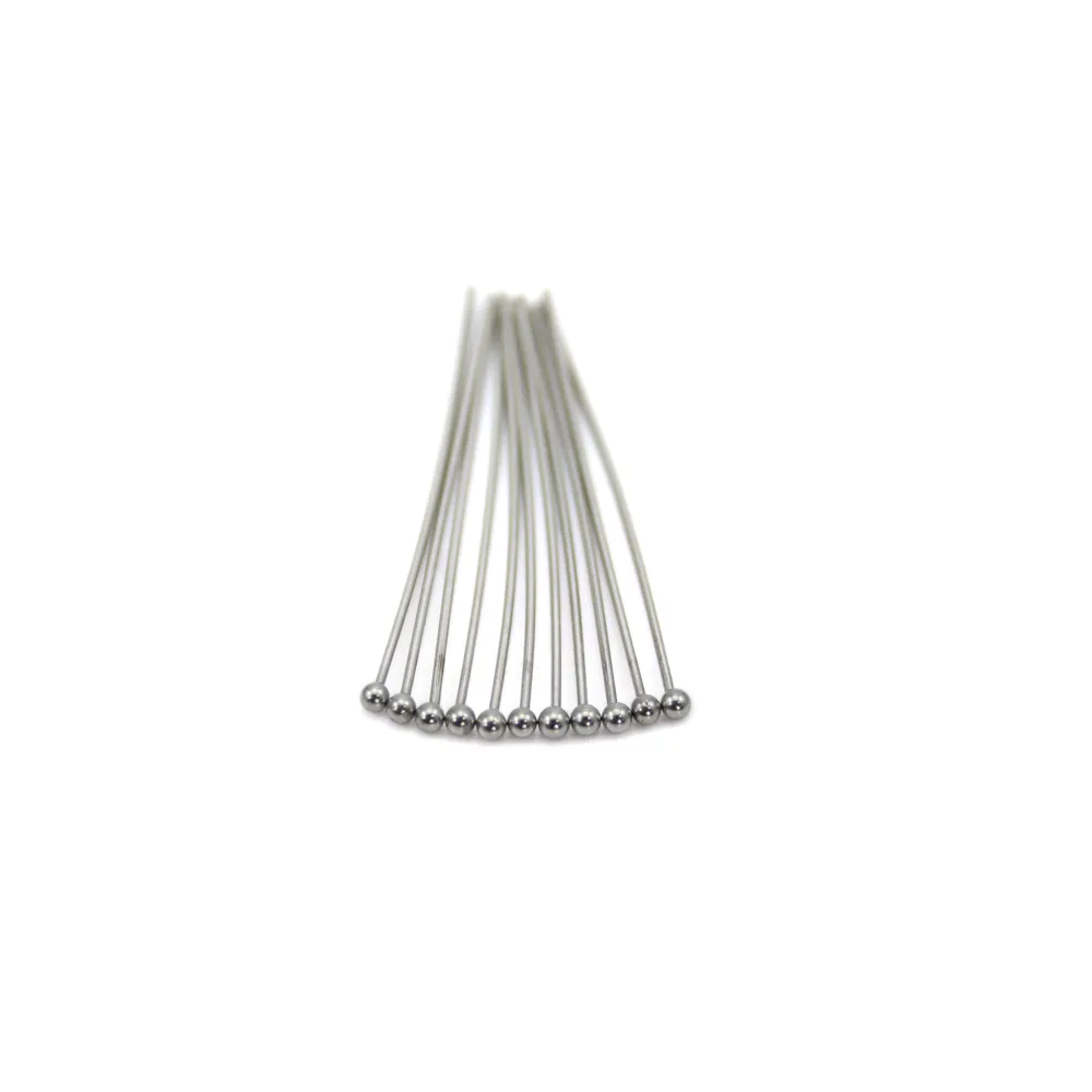 Pregos de cabeça de bola 35x0,6mm Aço inoxidável x 20pcs