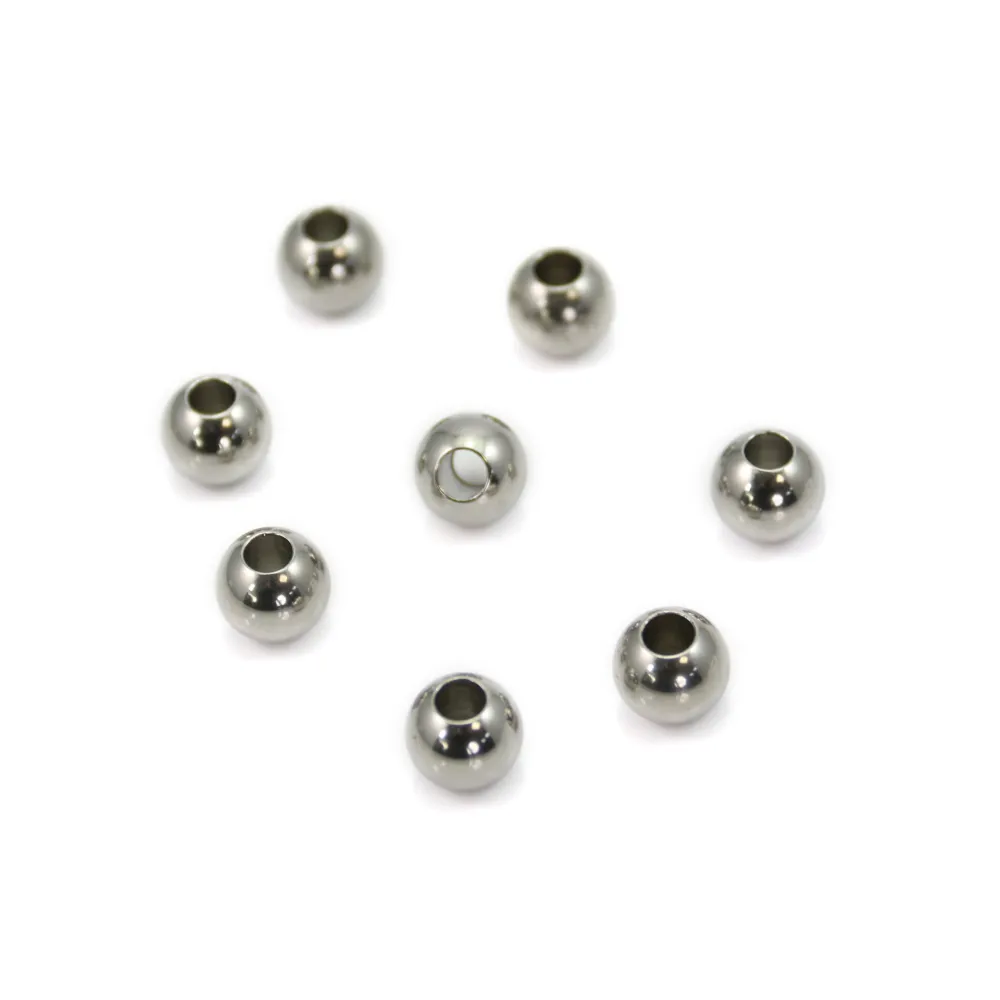 Perle Boule 10mm en Acier Inox x 4pcs