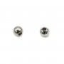 Perle boule 4mm en Acier Inox x 10pcs
