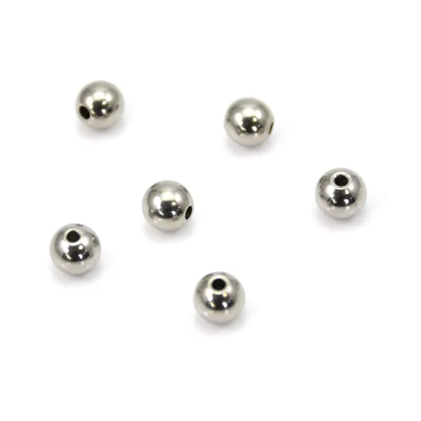 Perle Boule 8mm en Acier Inox x 5pcs