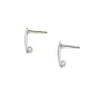 Crochet d'oreille anneau ouvert en Acier Inox 15mm x 4pcs