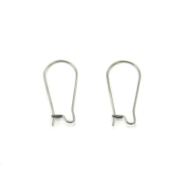 Dormeuse boucle d'oreille 12x25mm en Acier Inox x 10pcs