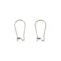 Dormeuse boucle d'oreille 12x25mm en Acier Inox x 10pcs