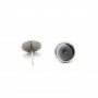 Orecchini a perno 10 mm in acciaio inox x 4 pezzi