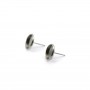 Orecchini a perno 10 mm in acciaio inox x 4 pezzi