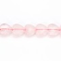 Quartz rose cœur 10mm x 39cm