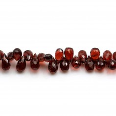 Grenat goutte facette 