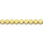 Hématite doré trèfle 4mm x 40cm