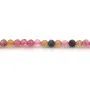 Tourmaline round faceted 2mm x 40cm