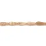 Pierre de lune orange, en forme de goutte facetté 6x16mm x 40cm