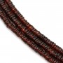 Garnet roundel heishi 4-5mm x 41cm
