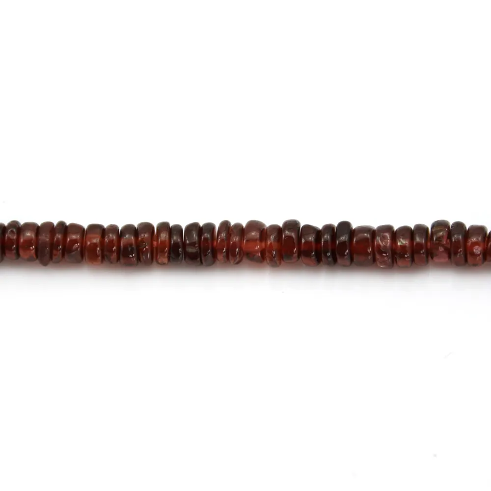 Garnet roundel heishi 4-5mm x 41cm