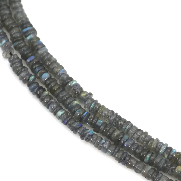 Labradorite roundel heishi 5-6mm x 41cm