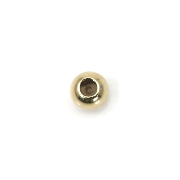 Cuenta de tope 3mm Gold Filled x 2pcs
