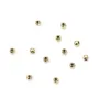 Perlina stopper 3 mm riempita d'oro x 2 pezzi