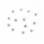 Perle striée 4mm argent 925 niellé x 6pcs