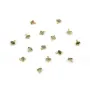 Labradorit-Augen-Block facettiert mit eingefasstem Silber 925 vergoldet 7x9mm x 1Stk
