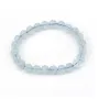 Bracelet Aigue-Marine rond 7-8mm x 1pc