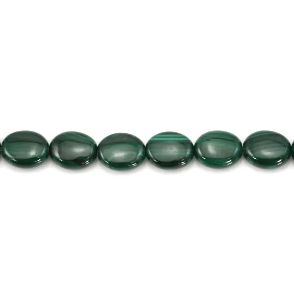 Malachite Ovale 8x10mm x 39cm